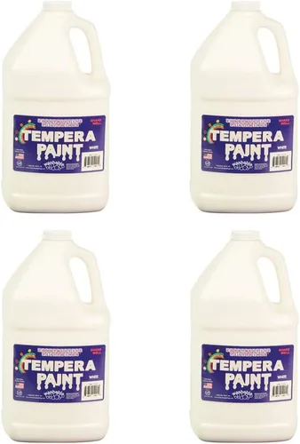 Vista 7 de Constructive Playthings - Galón de pintura de témpera lavable para niños y escuelas Suministros de pintura para el aula, 1 galón, azul