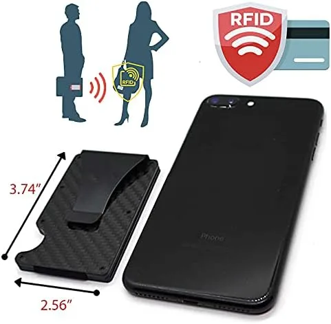 Vista 5 de Billetera de acero inoxidable con clip para dinero, Puerto Rico, Slim
