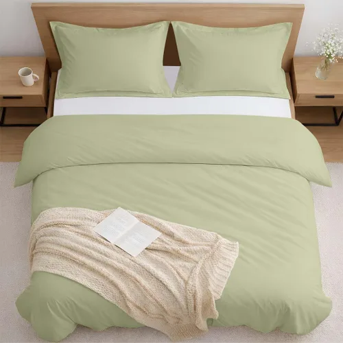Vista 10 de Kotton Culture - Funda de edredón de microfibra prelavada de 1 pieza, tamaño individual, ropa de cama ultrasuave, ligera y transpirable, cierre