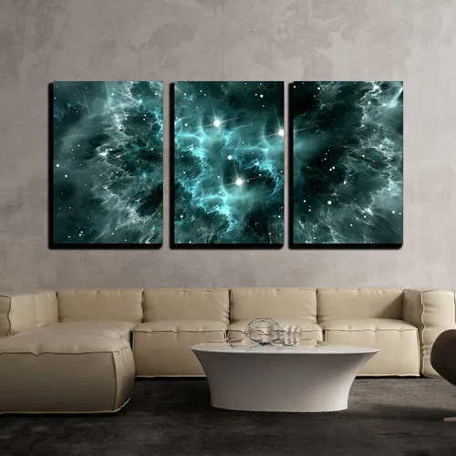 Vista 10 de wall26 - Arte de pared en lienzo de 3 piezas, delfín y león marino bajo el agua sobre fondo del océano mirándote - Arte moderno para el hogar