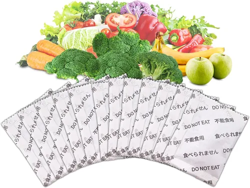 Vista 9 de Kit de conservador de frescura: mantiene las frutas y verduras frescas durante más tiempo, absorbe gas etileno y olores en el refrigerador