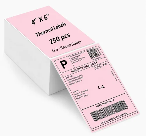 Vista 16 de Papel de etiquetas de 4 x 6, etiquetas de envío térmico directo