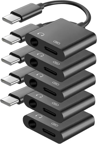 Vista 15 de Seulliya Adaptador USB C a 3.5mm para Auriculares y Cargador, Divisor 2-en-1 de Audio y Carga Rápida para Apple iPhone 17/16/15/Pro/Pro Max, iPad