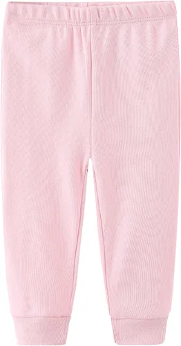 Vista 4 de Kiddiezoom Conjunto de canastilla para bebé, 9 piezas, conjunto de mamelucos y pantalones, conjunto de regalo unisex para bebé