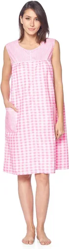 Vista 2 de Casual Nights Vestido para la casa con cierre de mujer sin mangas Bata para dormir Prenda para dormir