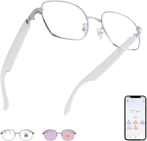Vista 11 de Gafas inteligentes AI para hombres y mujeres, gafas de sol Negro-AI