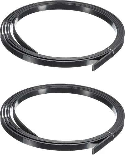 Vista 6 de MECCANIXITY Banda decorativa de plástico para guitarras 1650x1x0.5mm para guitarras acústicas y clásicas, negras, pack de 2 Negro