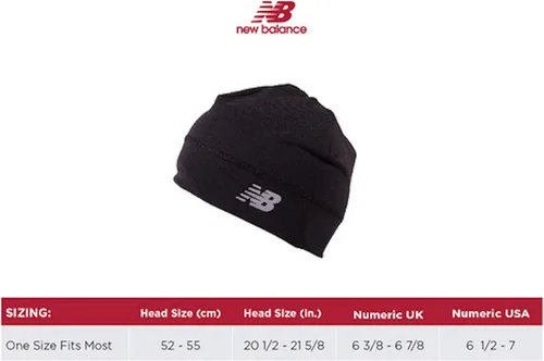 Vista 3 de New Balance Gorra ligera para correr atlética gorro negro