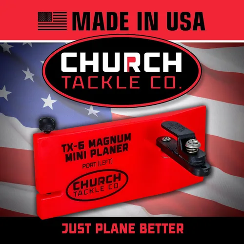 Vista 4 de Mini cepilladora TX-6 Magnum a estribor por Church Tackle Co