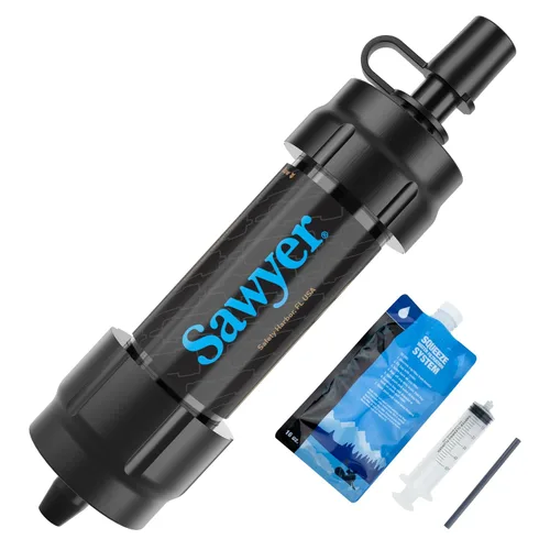 Vista 17 de Sawyer Products SP350 Sistema de filtración de agua Mini, solo filtro y émbolo de limpieza, individual, morado