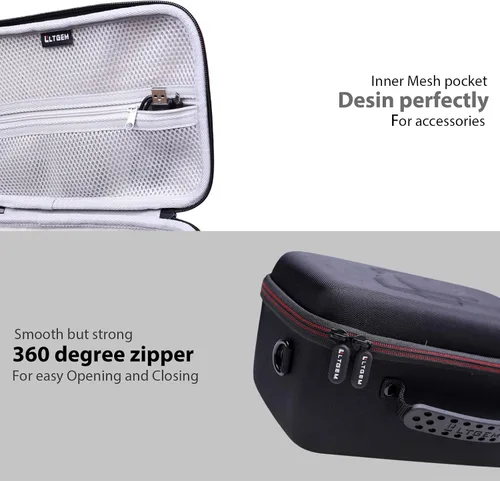 Vista 6 de LTGEM - Funda rígida de EVA para cámara digital Panasonic LUMIX FZ80 4K - Bolsa protectora de viaje para almacenamiento