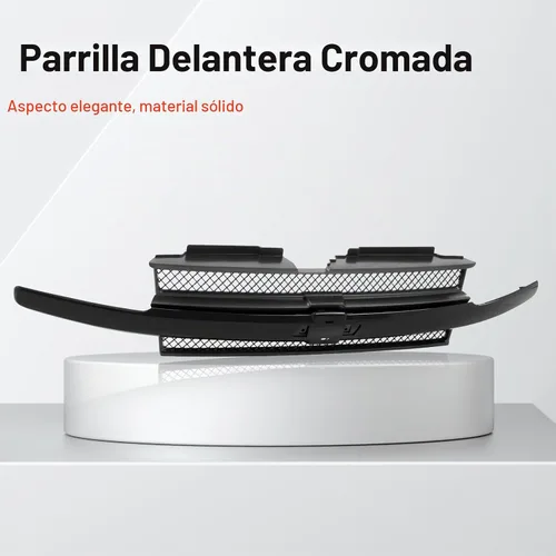 Vista 2 de Parrilla delantera compatible con Chevrolet 2002-2005 Trailblazer Negro