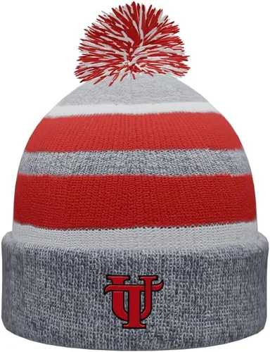 Vista 18 de NCAA Prime - Gorro de punto de invierno con pompón plegable