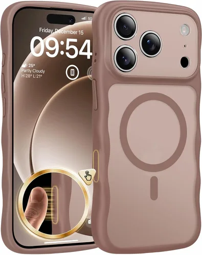 Vista 29 de TAURI Funda para iPhone 16 para mujeres y niñas, con control de cámara, [compatible con Masafe], funda Wave para iPhone 16 de 6.1 pulgadas
