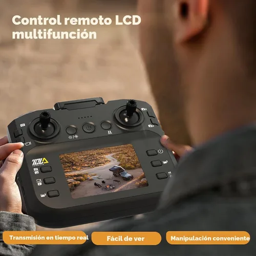 Vista 2 de Toladrone TD12LCD Drone con pantalla LCD Control remoto Motor sin escobillas WiFi Transmisión en tiempo real Drones para adultos Dron con cámara