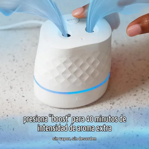 Vista 8 de Febreze Plug Scent Booster Dispositivo de Fragancia Continua Difusor de Aceite + Ambientador Enchufable Compatible, Repuestos de Aceite Perfumado