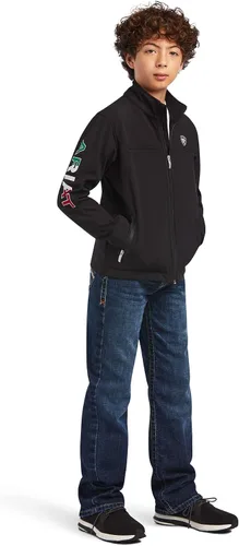 Vista 6 de ARIAT Unisex Youth New Team Softshell Mexico Water Resistant Jacket