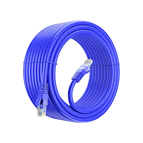 Vista 9 de Maximm Cable Ethernet Cat 6 de 30 pies, cobre 100% puro, cable LAN Cat6, cable de Internet, cable de conexión y cable de red, UTP (negro) de 30 pies