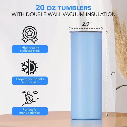 Vista 3 de Vaso personalizado para pasaporte de vacaciones con diseños grabados, vaso delgado de acero inoxidable de doble pared de 20 onzas con aislamiento al