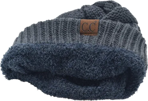 Vista 262 de C.C Trendy Warm Chunky Soft Stretch Cable Knit Beanie