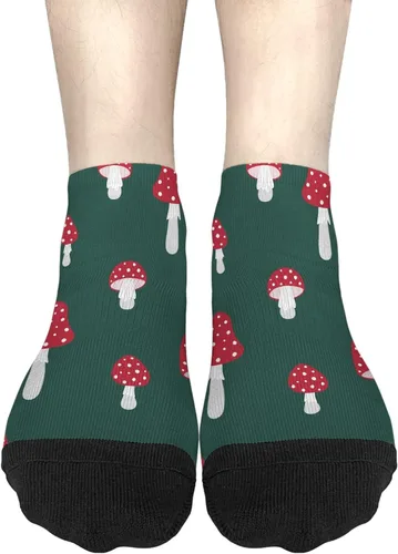 Vista 3 de devor Ankle Socks for Men Athletic Socks Men No Show Athletic Sock Trendy Mushrooms Funny Mushrooms Magic Mushrooms Plant Forest Sock