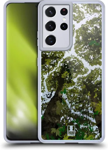 Vista 11 de Head Case Designs Funda de gel con diseño de hojas de otoño (protección de grado militar) compatible con Samsung Galaxy S21 Ultra 5G Autumn Leaves