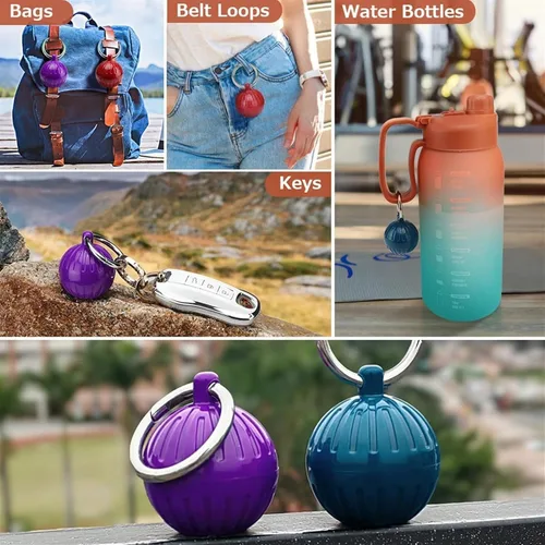 Vista 7 de Soporte portátil para joyas, caja de almacenamiento portátil de joyería, bola de soporte de anillo de viaje, organizador de píldoras, contenedor
