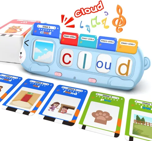 Vista 15 de Tarjetas flash parlantes con palabras visuales para niños pequeños de 2, 3, 4 años, juguetes sensoriales para niños autistas, juguetes educativos