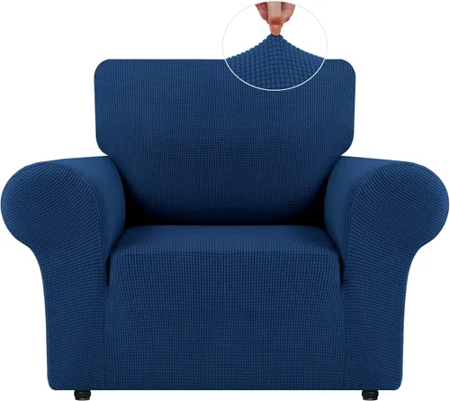 Vista 55 de LURKA Fundas elásticas para silla y sofá de 1 pieza, Fundas para sofá con protector elástico en la parte inferior para niños y perros