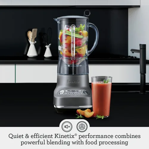 Vista 2 de Breville BBL620BTR Licuadora Fresh and Furious, Black Truffle Blend smoothies and crush ice with a high-torque motor, multiple speed settings and