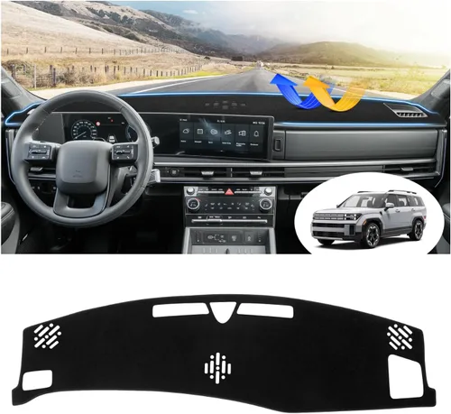 Vista 107 de FIILINES Cubierta para tablero Compatible con Mazda 3 2010-2013 Accesorios Tapete para tablero para Mazda 3 Accesorios Tapete para salpicadero