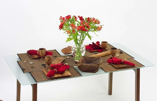Vista 7 de Godinger Bandeja rectangular de madera para servir, regalo perfecto para las fiestas