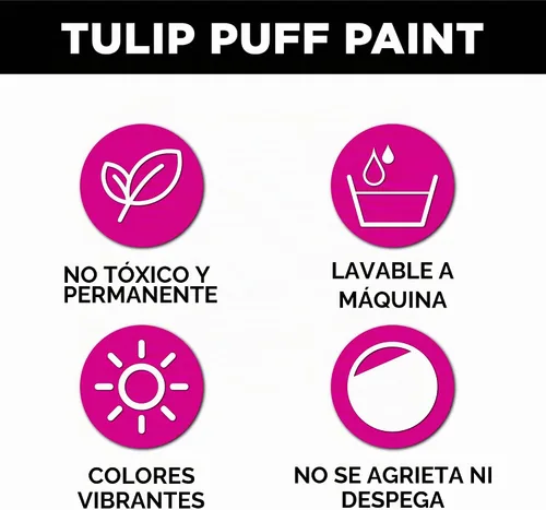 Vista 3 de TULIP Paquete de pintura dimensional para tela