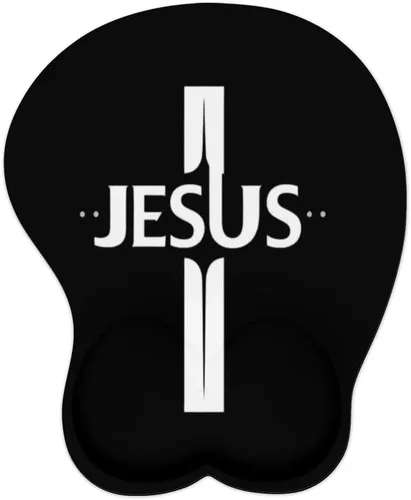 Vista 17 de Mousepad Blessed Religious Cross Ergonomic Wrist Support Non-Slip Base Mouse Mat with Wrist Rest Computer Mousemat for Desk Work Accessories Pad