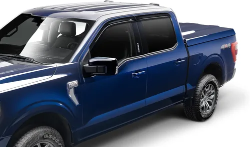 Vista 9 de Auto Ventshade [AVS] Protectores de lluvia de perfil bajo para Ford F-150 2015 - 2025 (17-25 Raptor; 22-25 Lightning) 2017-2025 F-250/F-350/F-450