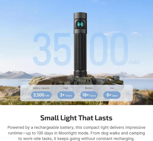 Vista 8 de OLIGHT Baton4 Pro EDC linterna recargable, 1600 lúmenes pequeño bolsillo luz LED con interruptor táctico y carga dual magnética y USB C, IPX8
