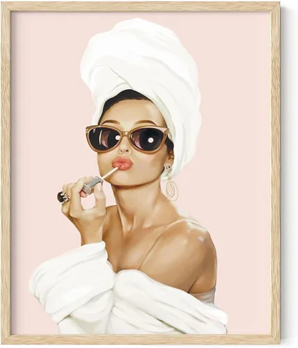 Vista 19 de HAUS AND HUES Audrey Hepburn - Arte de pared de moda, póster retro de Hollywood, decoración femenina (sin marco, 11 x 14)