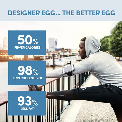 Vista 3 de Designer Wellness, Designer Egg, polvo de proteína natural de yema de huevo y clara de huevo, apto para dieta keto y paleo, bajo en calorías, menos