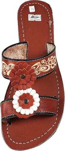 Vista 3 de Sandalias Mexicanas de Piel para Mujer Huarache de Piel Hecho en México