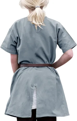 Vista 2 de Bbalizko Camisas de disfraz medieval renacentista para niños, pirata, caballero vikingo, guerrero vikingo, Halloween, túnica LARP