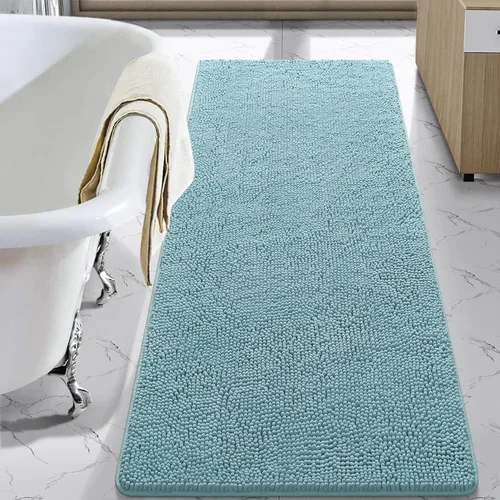 Vista 12 de LOCHAS - Alfombra de baño de lujo lanuda de 24 x 17 pulgadas, color beige