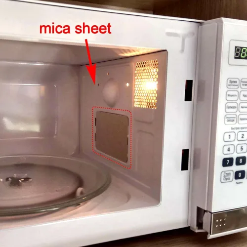 Vista 3 de OIIKI 5 fundas para guía de ondas, piezas de colocación de microondas, accesorios gruesos de aislamiento térmico, hoja de mica universal para horno