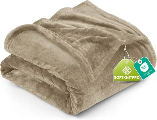 Vista 20 de Utopia Bedding - Manta de vellón de lujo, mullida, antiestática; manta de suave microfibra de 8.8 oz/yd² (300 g/m²) para sofá y cama; tamaño Gris