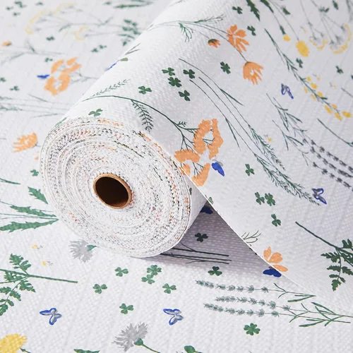 Vista 20 de Beautysaid Revestimiento de estante y cajón para armario de cocina, papel antideslizante no adhesivo, impermeable, lavable, grueso para tocador