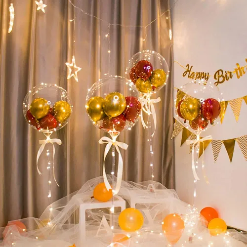 Vista 6 de Bobo Globos de burbujas de cuello ancho, bolas grandes de PVC transparente para máquina de llenado de globos, kit de máquina de relleno de globos