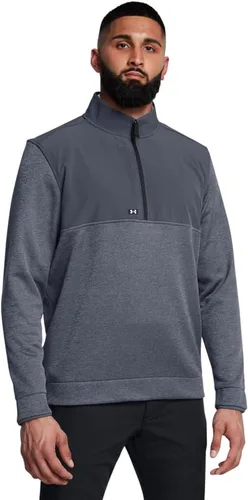 Vista 10 de Under Armour Sudadera Drive Storm con media cremallera para hombre (001) Negro / Blanco