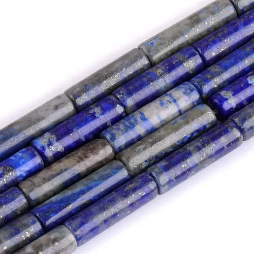 Vista 32 de HAAMIIQII Cuentas de tubo de amazonita natural de 0.512 x 0.157 in, cuentas sueltas de piedra cilíndrica para fabricación de joyas, 15 pulgadas