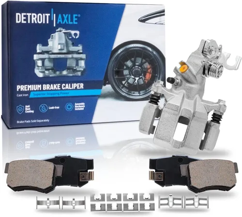 Vista 103 de Detroit Axle - Pastillas de Freno Traseras de Cerámica Izquierda Reemplazo de Pinza para Silverado Sierra Suburban 1500 Tahoe Yukon Escalade ESV EXT