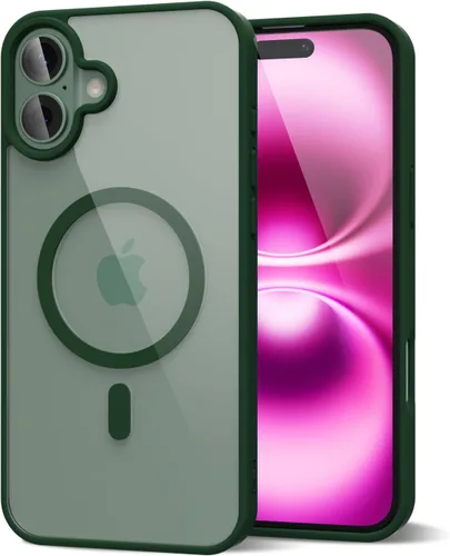 Vista 153 de oakxco Funda magnética transparente compatible con Magsafe, bonita funda delgada y transparente de poliuretano termoplástico no amarillenta, carcasa