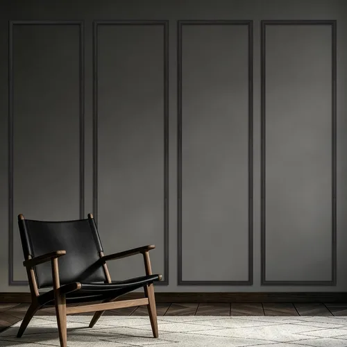 Vista 5 de Moldura flexible para despegar y pegar, tiras de moldeo de panel de pared autoadhesivas, ribete decorativo de EVA negro para zócalo, espejo